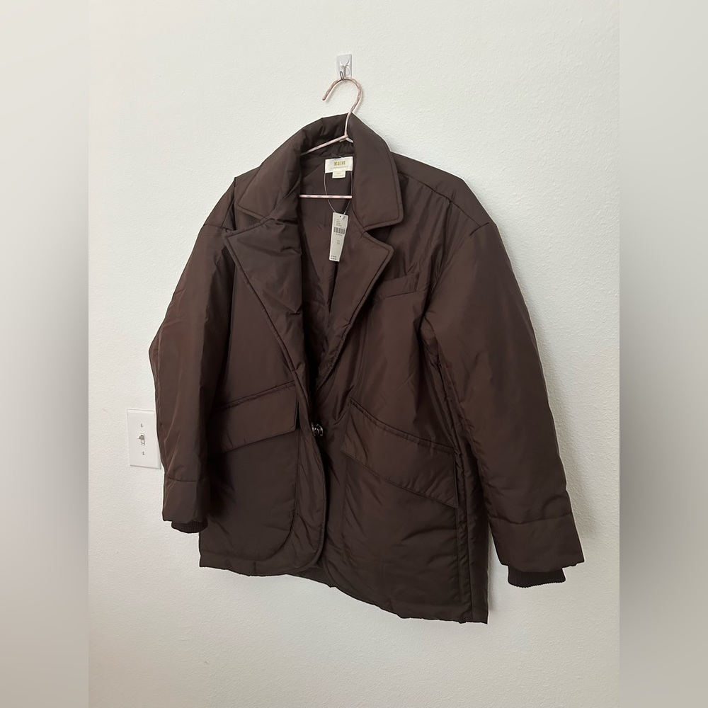Anthropologie Maeve Padded Cocoon Blazer